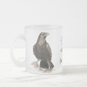 Tasse Givré Drôle café a besoin de beignes ! Ravens Bird