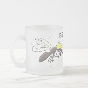 Tasse Givré Drôle dessin d'insecte moustique