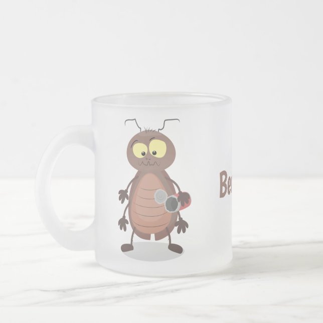 Tasse Givré Drôle drôle de personnage de dessin animé de cafar (Gauche)