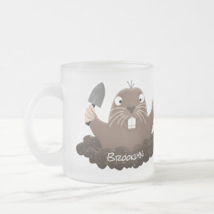 Tasse Givré Drôle gopher de poche creusant dessin dessin de de