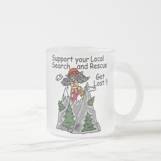 Tasse Givré Drôle obtenez perdu (Droit)