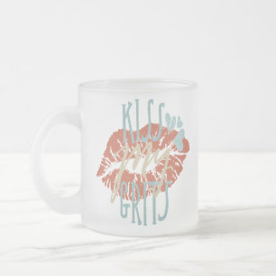 Tasse Givré Drôle Saying Southern Kiss My Grits Typographie