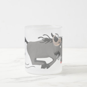 Tasse Givré Drôle wildebeest tourner dessin animé illustration