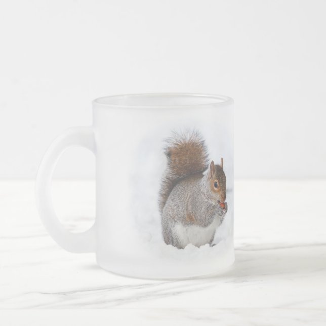 Tasse Givré Écureuil dans la neige (Gauche)