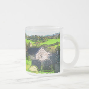 TASSE GIVRÉ ÉGLISE RURALE