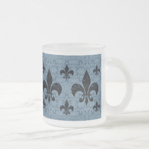 Tasse Givré Élégant Fleur-De-Lis