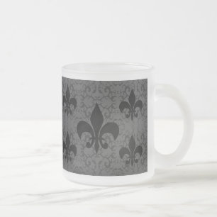 Tasse Givré Élégant Fleur-De-Lis