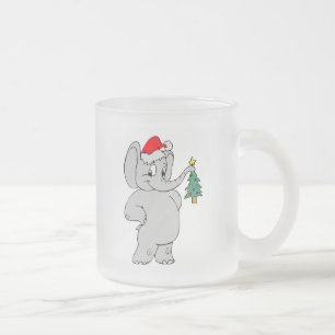 Tasse Givré Éléphant de Noël