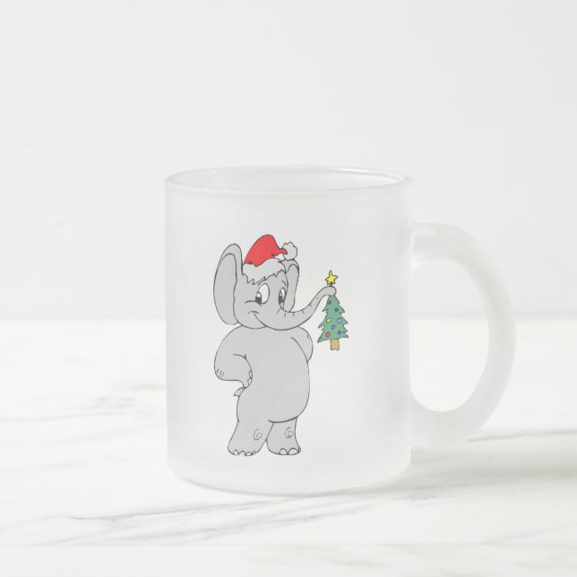 Tasse Givré Éléphant de Noël (Droit)