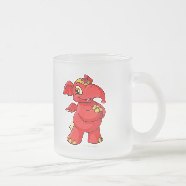 Tasse Givré Elephante rouge joyeux (Droit)