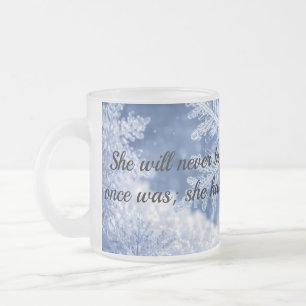 Tasse Givré Elle ne sera jamais le même verre à café givré mu