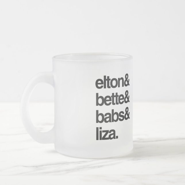 Tasse Givré Elton Bette Babs et Liza (Gauche)