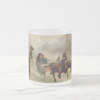 Tasse Givré Emballage vintage de Sleigh de neige