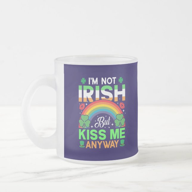 Tasse Givré embrassez-moi quand même irish humour design-63942 (Gauche)