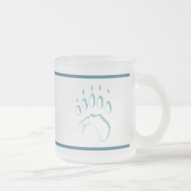 Tasse Givré Empreinte de patte d'ours polaire (Droit)