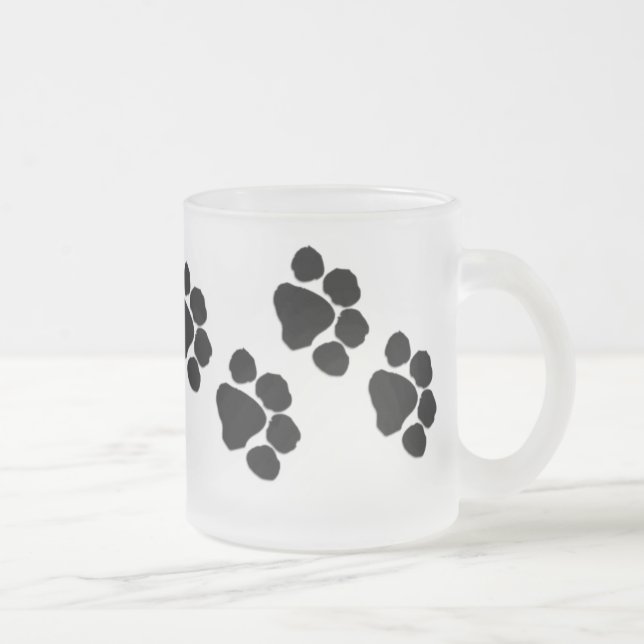 Tasse Givré Empreintes de pattes animaux (Droit)
