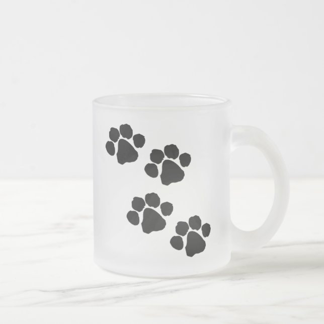 Tasse Givré Empreintes de pattes animaux (Droit)