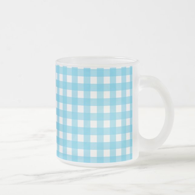 Tasse Givré En vichy bleu cérusé clair (Droit)