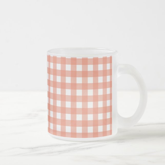Tasse Givré En vichy orange (Droit)
