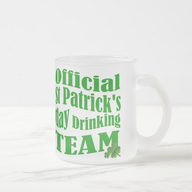Tasse Givré Équipe officielle de la fête de St Patrick (Droit)