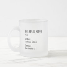 Étiquette de musée minimal chic pour cadeau de fêt