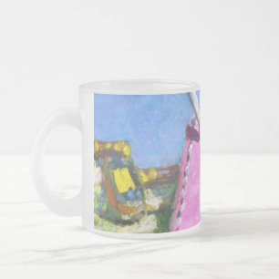 Tasse Givré Étiquette Rose