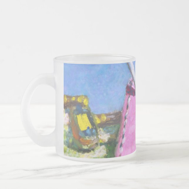 Tasse Givré Étiquette Rose (Gauche)