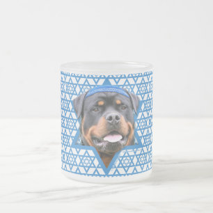 Tasse Givré Étoile de David de Hanoukka - rottweiler