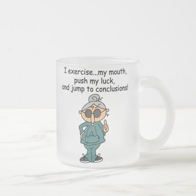 Tasse Givré Exercice, poussée, humour de saut (Droit)