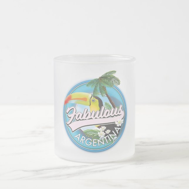 Tasse Givré explorer le fabuleux logo Argentine Carte postale (Centre)