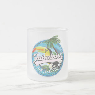 Tasse Givré explorer le logo fabuleux d'Argentine Carte postal