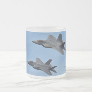 Tasse Givré F-35 et F-22 Avion de chasse