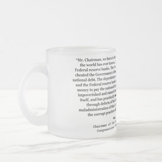 Tasse Givré Federal Reserve corrompu citent par Louis T (Gauche)