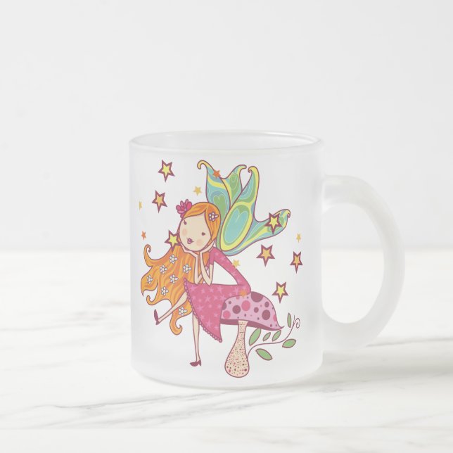 Tasse Givré Fée de jardin sur le champignon (Droit)