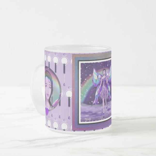 Tasse Givré Fée de pluie violette (Devant gauche)