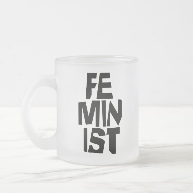 Tasse Givré Femme égale imitation de fille féminine féministe (Gauche)