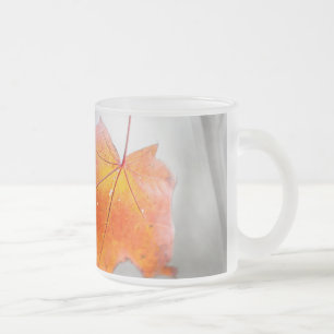 Tasse Givré Feuille d'érable rouge - Automne mystique