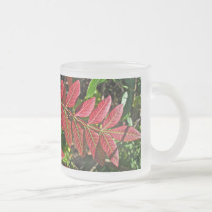 Tasse Givré Feuilles De Sumac À L'Automne