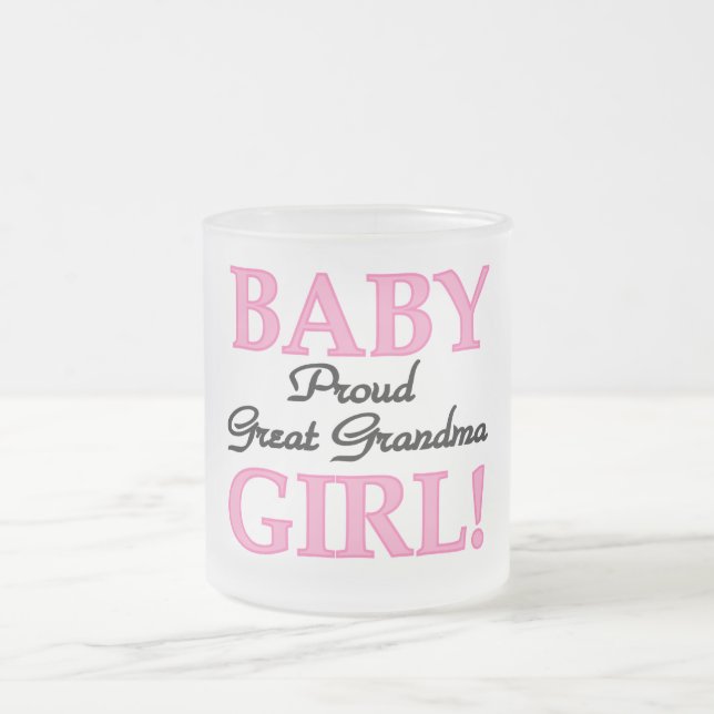 Tasse Givré Fier Grand Grand-mère Baby Girl Tshirts et cadeaux (Centre)