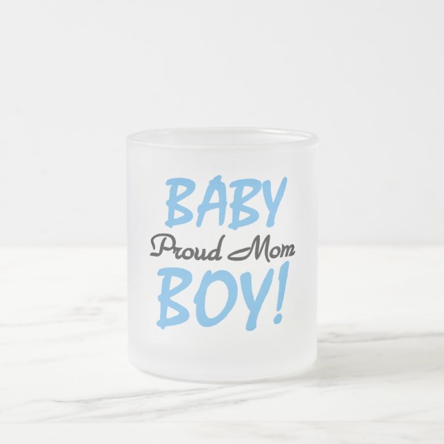 Tasse Givré Fier maman Baby Boy Tshirts et cadeaux (Centre)