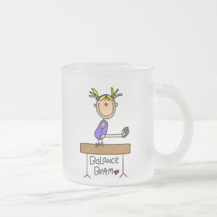 Tasse Givré Fille Blonde Gymnaste sur Poutre