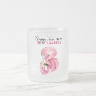 Tasse Givré Flamant rose d'aquarelle rose exotique moderne Cad