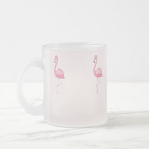 Tasse Givré Flamingo à pied rose pâle