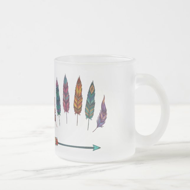 Tasse Givré flèche & plumes (Droit)