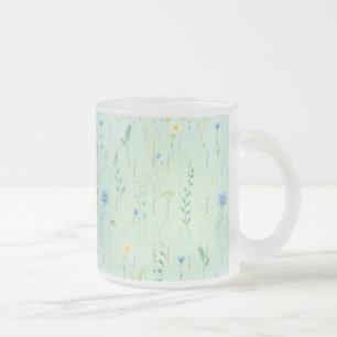 Tasse Givré Fleur de flore rustique du dégradé de l'aquarelle