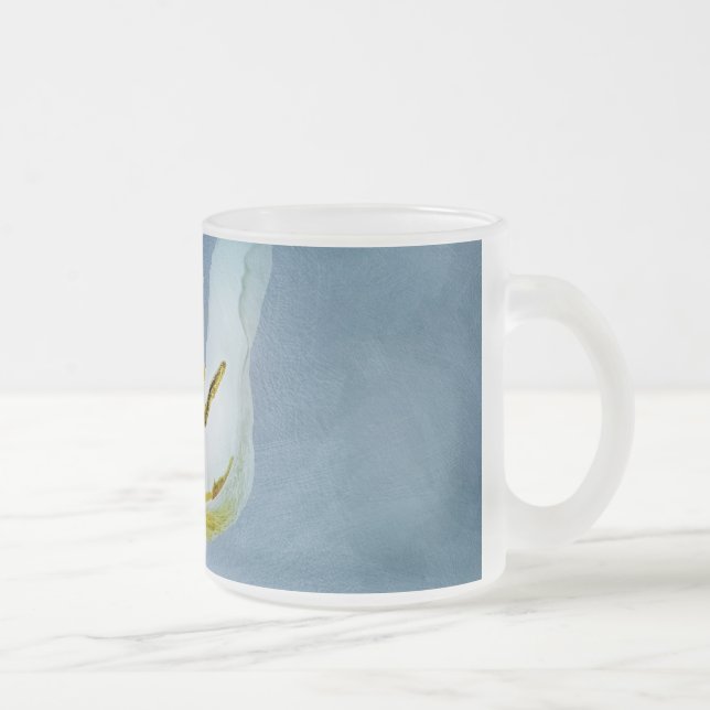 Tasse Givré Fleur de tulipe blanche (Droit)