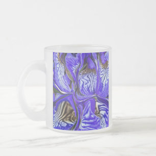 Tasse Givré Fleur Iris Violet