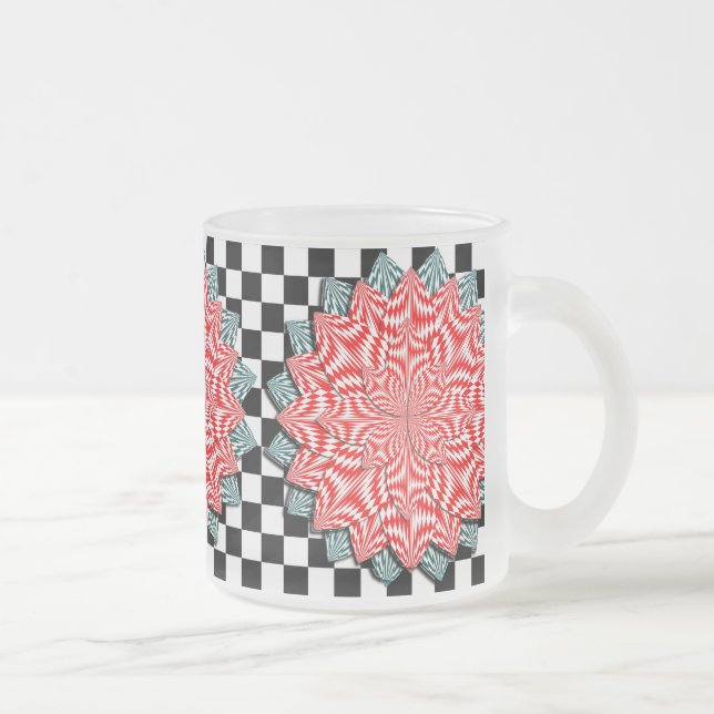Tasse Givré Fleur numérique par Kenneth Yoncich (Droit)