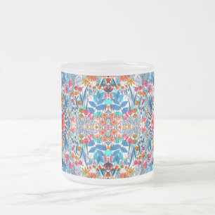 Tasse Givré Fleur sauvage aquarelle artistique