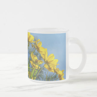 Tasse Givré Fleur sauvage de tournesol de graine de poulet à l